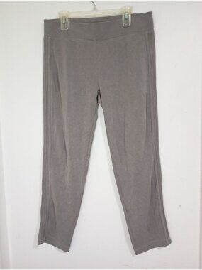 Athleta Gray Straight-Leg Modal Blend Pants Size L Women